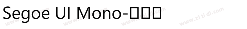 Segoe UI Mono字体转换